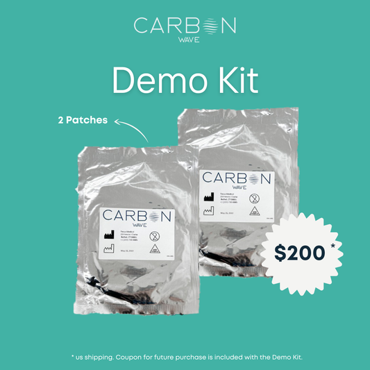 Carbon Wave Patch - Demo Kit = 2 Patches