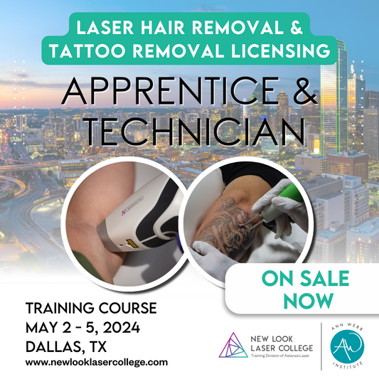 Laser Hair Removal (Apprentice + Technician + Laser Tattoo Removal Training) Texas Licensing Program in Dallas, TX