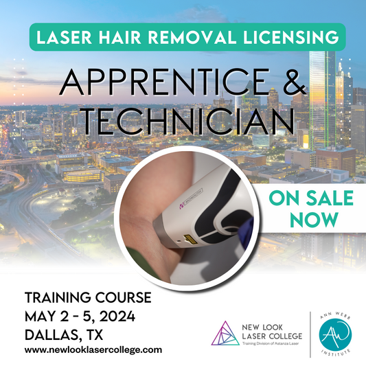 Laser Hair Removal (Apprentice + Technician) Texas Licensing Program in Dallas, TX